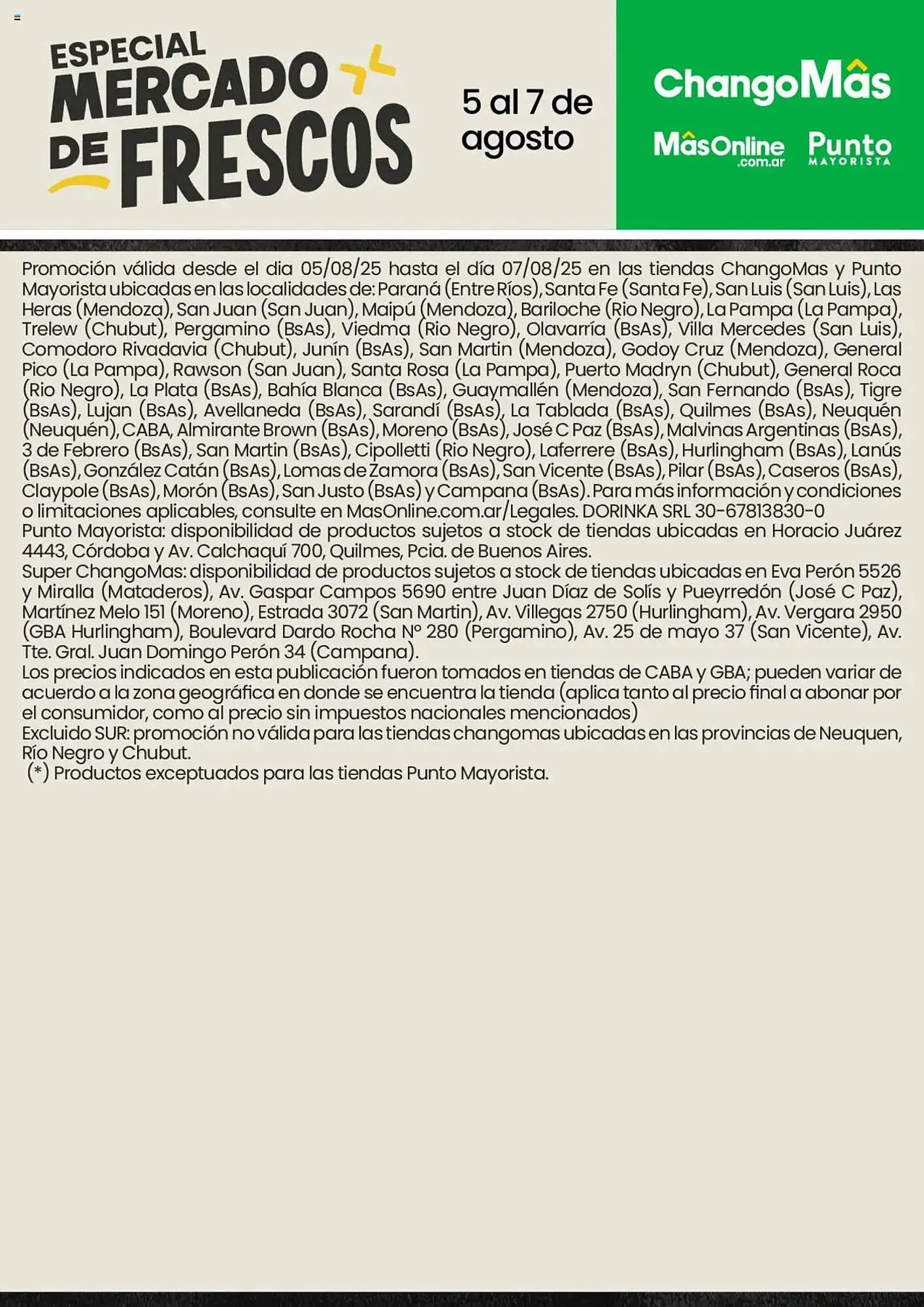 Ofertas de Catálogo Changomas 5 de agosto al 7 de agosto 2025 - Página 2 del catálogo