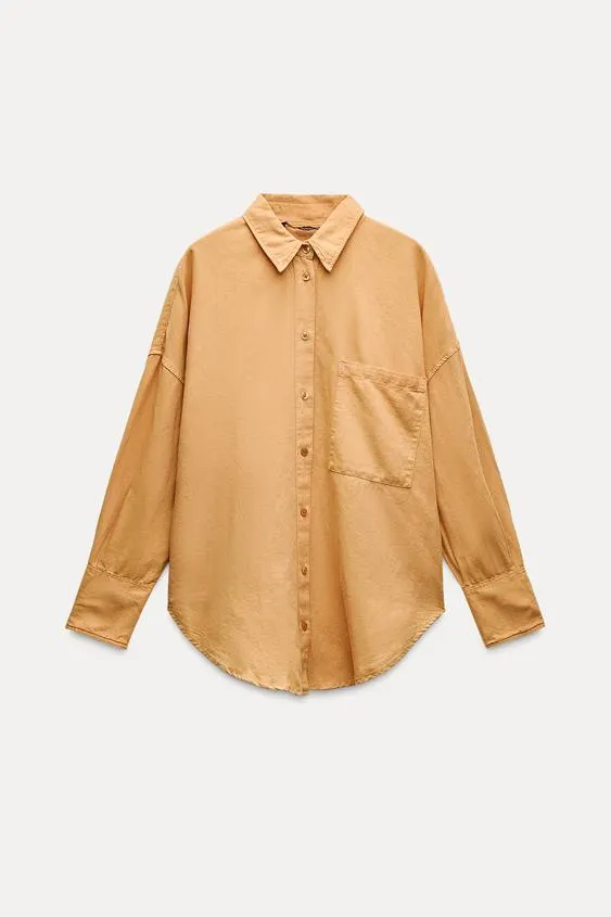 CAMISA CON LINO BOLSILLO