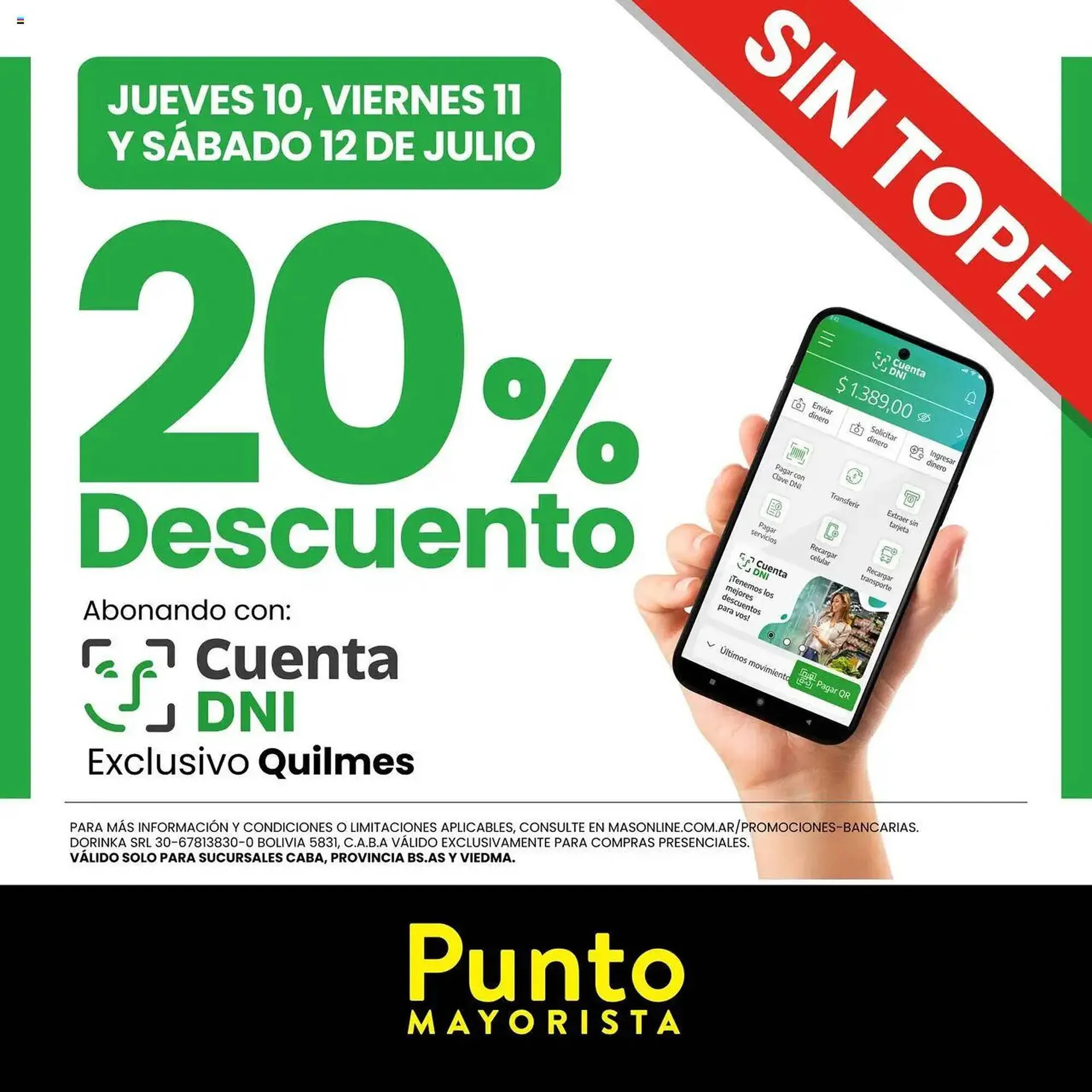 Ofertas de Catálogo Punto Mayorista 10 de julio al 13 de julio 2025 - Página 1 del catálogo