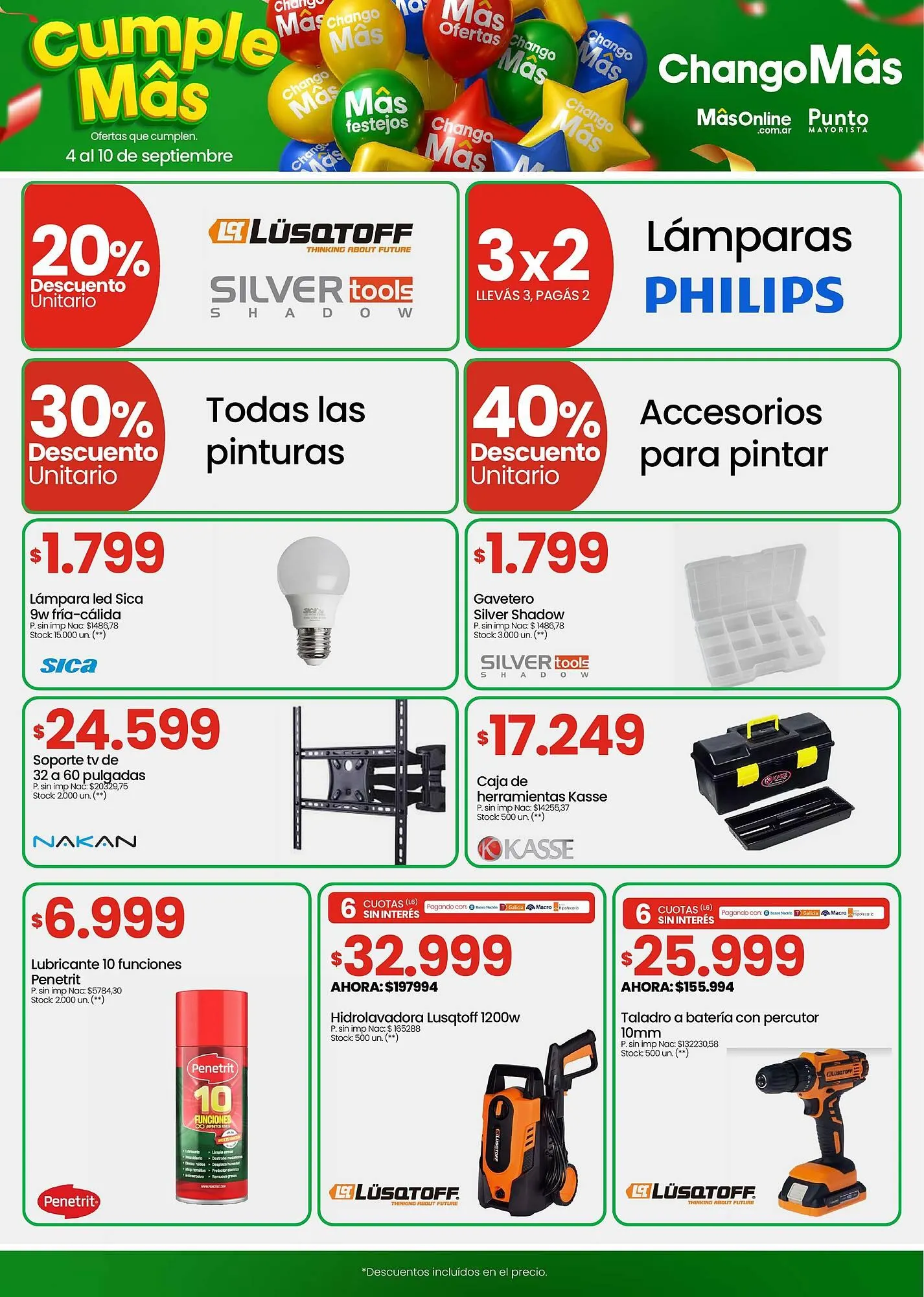 Ofertas de Catálogo Changomas 4 de septiembre al 10 de septiembre 2025 - Página 15 del catálogo