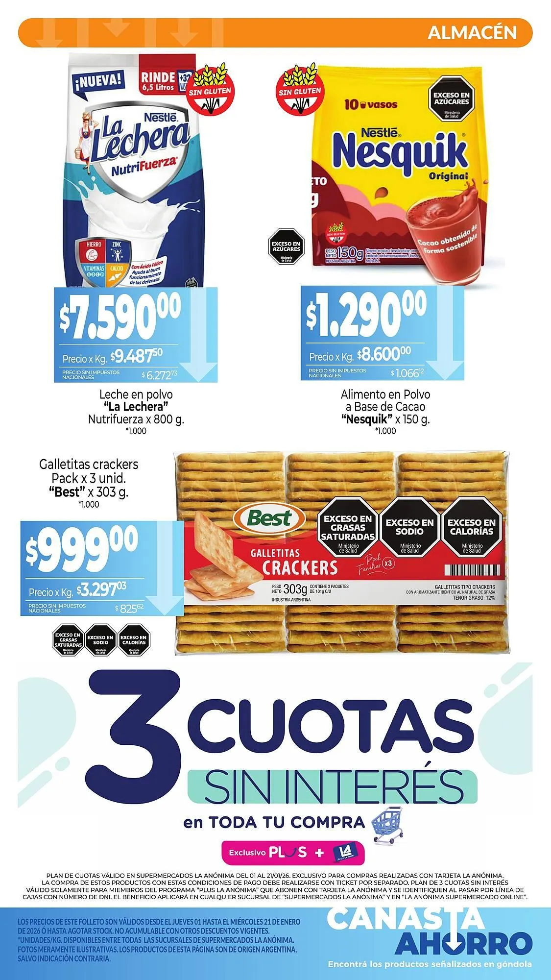 Ofertas de Catálogo La Anonima 8 de enero al 21 de enero 2026 - Página 3 del catálogo