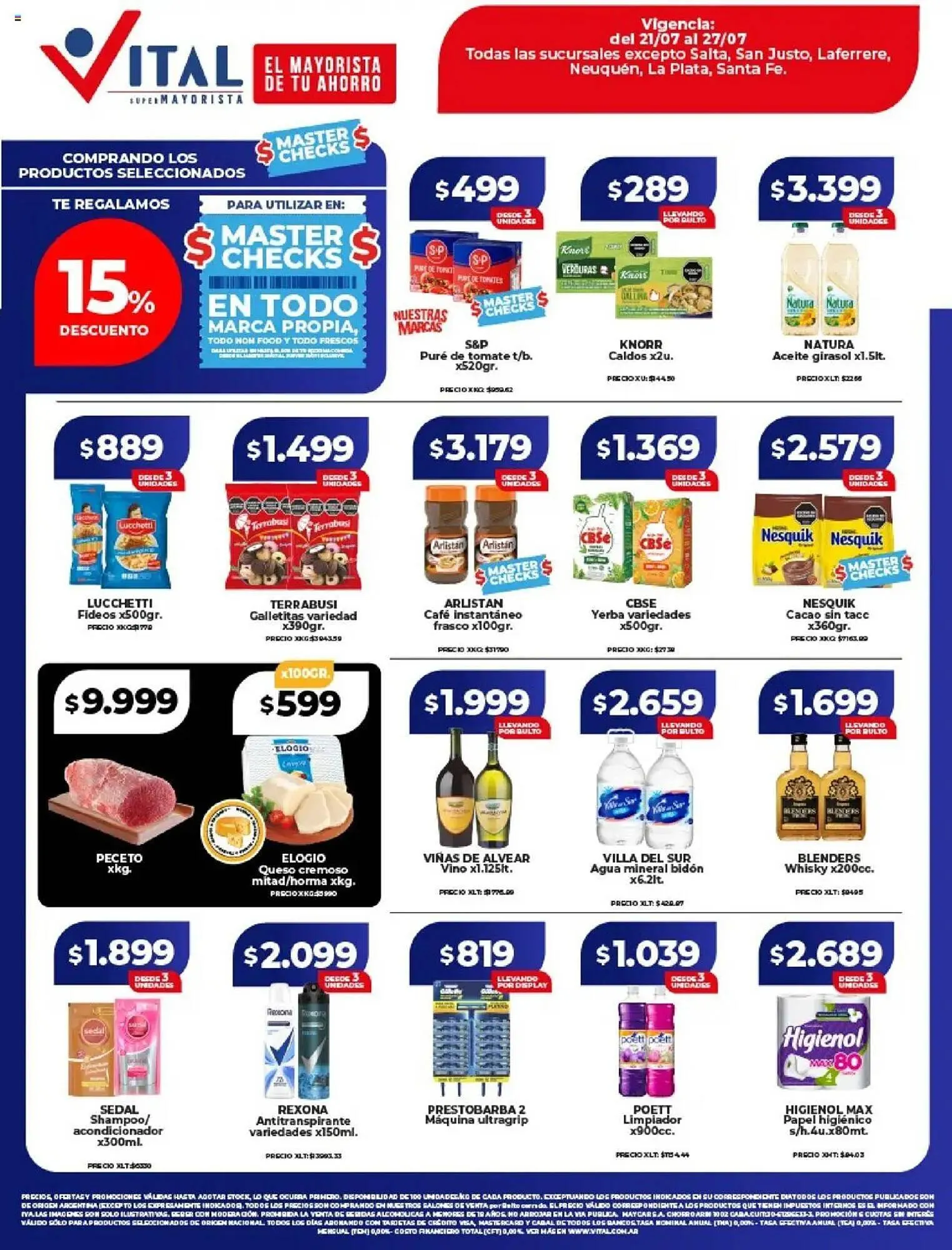 Ofertas de Catálogo Supermayorista Vital 21 de julio al 28 de julio 2025 - Página 1 del catálogo