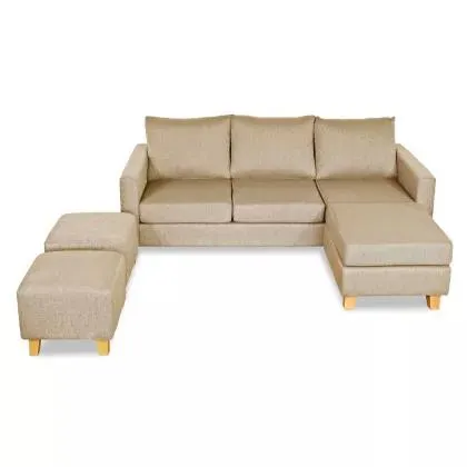 Sillón esquinero Turin 3 cuerpos beige
