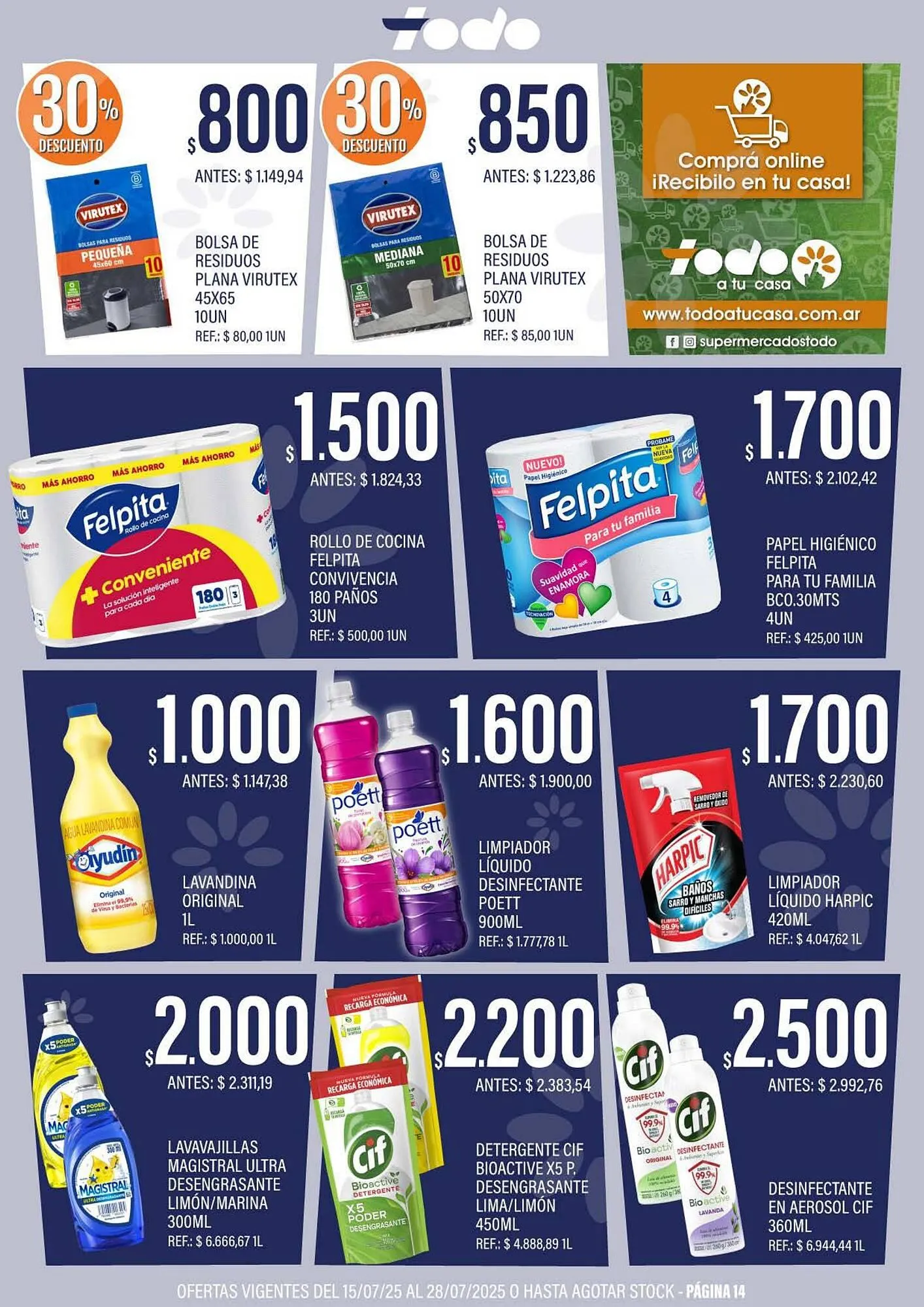 Ofertas de Catálogo Supermercados Todo 15 de julio al 28 de julio 2025 - Página 14 del catálogo