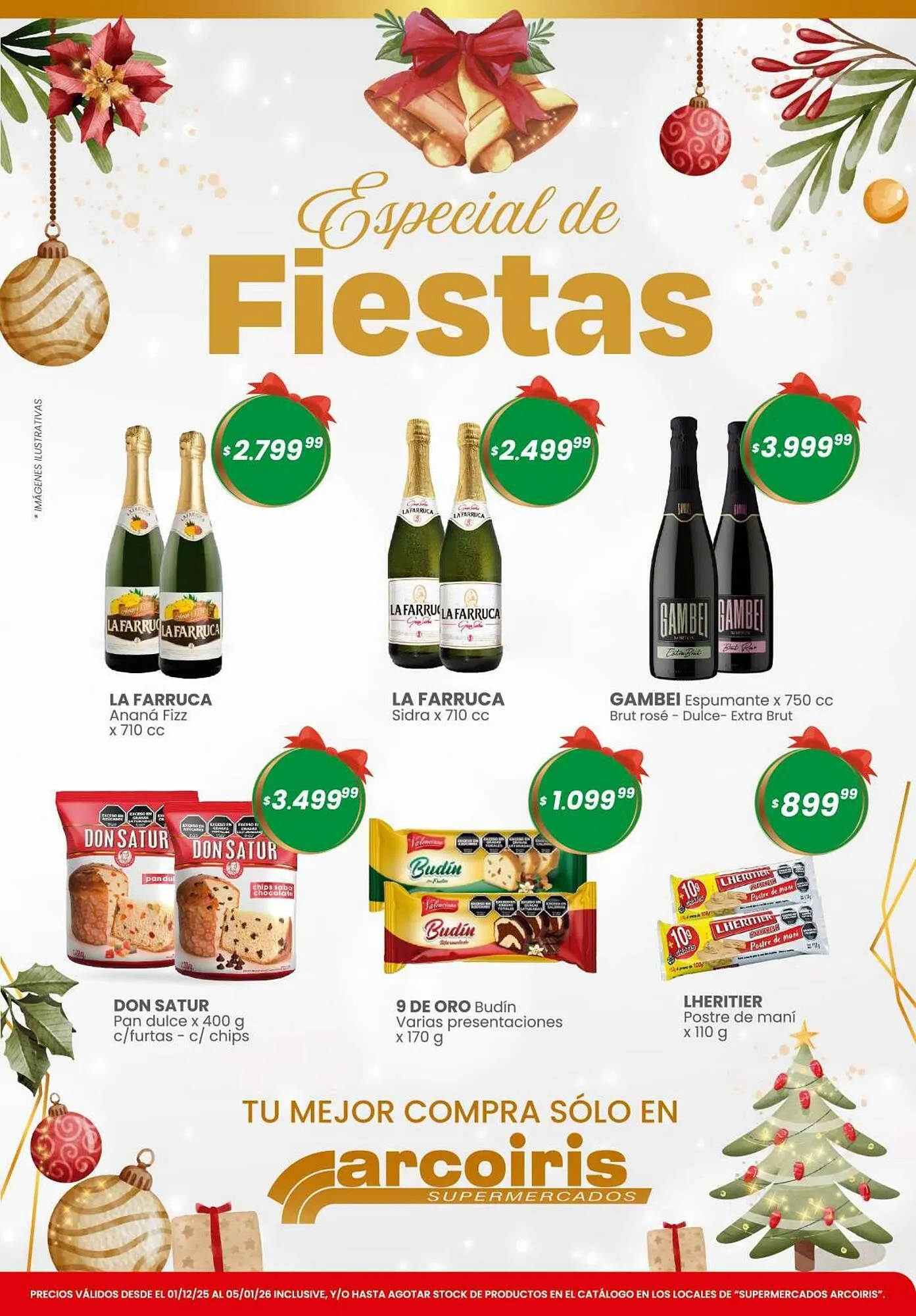 Ofertas de Catálogo Arcoiris Supermercados 1 de enero al 5 de enero 2026 - Página 1 del catálogo