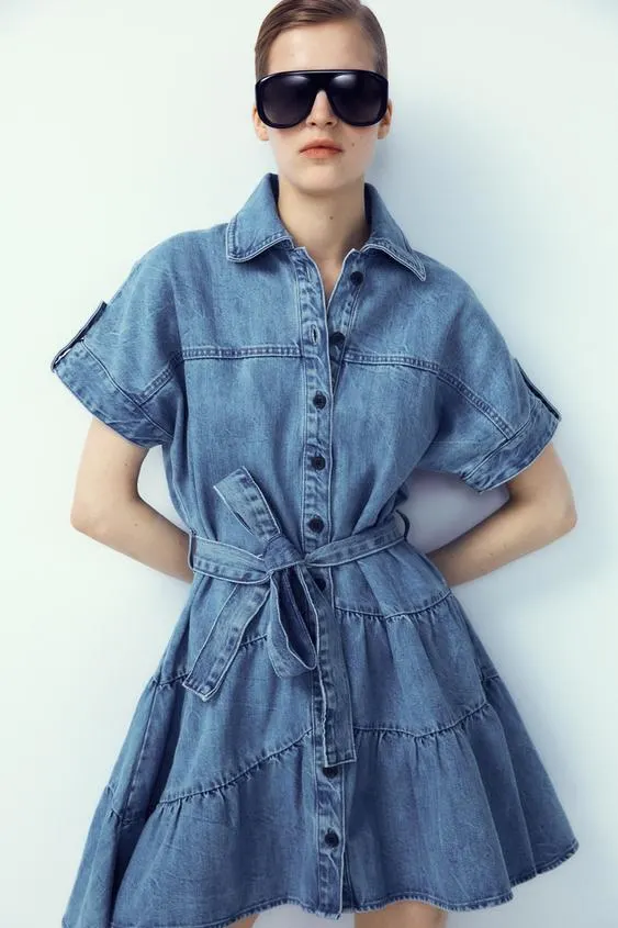 VESTIDO DENIM CINTURÓN