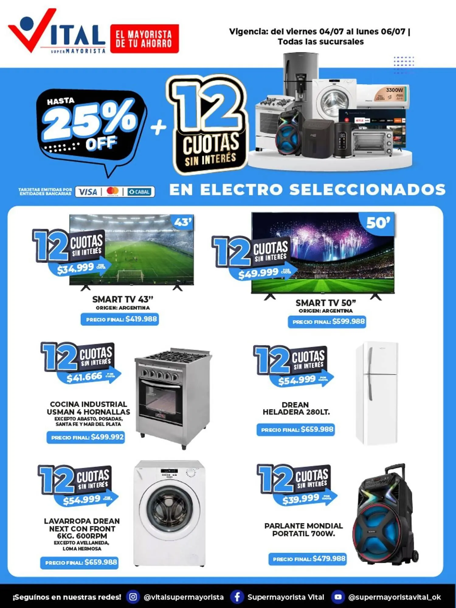 Ofertas de Catálogo Supermayorista Vital 4 de julio al 7 de julio 2025 - Página 4 del catálogo