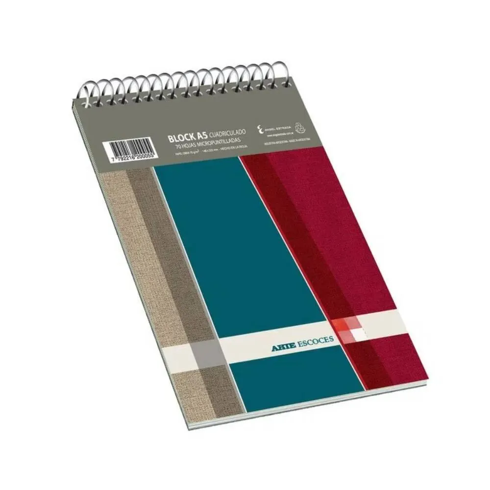 BLOCK ARTE ESCOCES A5 CUADX70H
