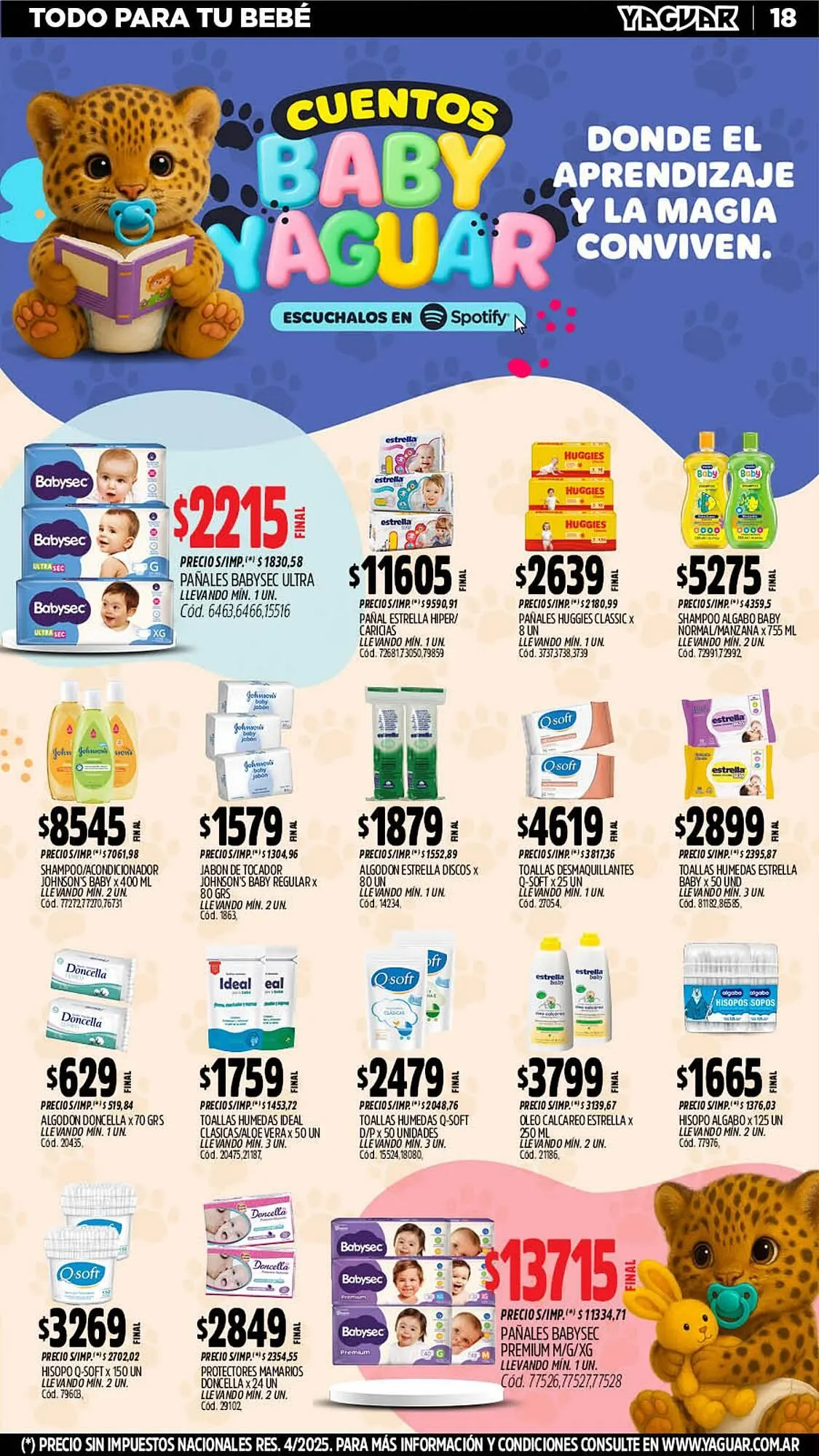 Ofertas de Catálogo Supermercados Yaguar 13 de abril al 19 de abril 2026 - Página 18 del catálogo