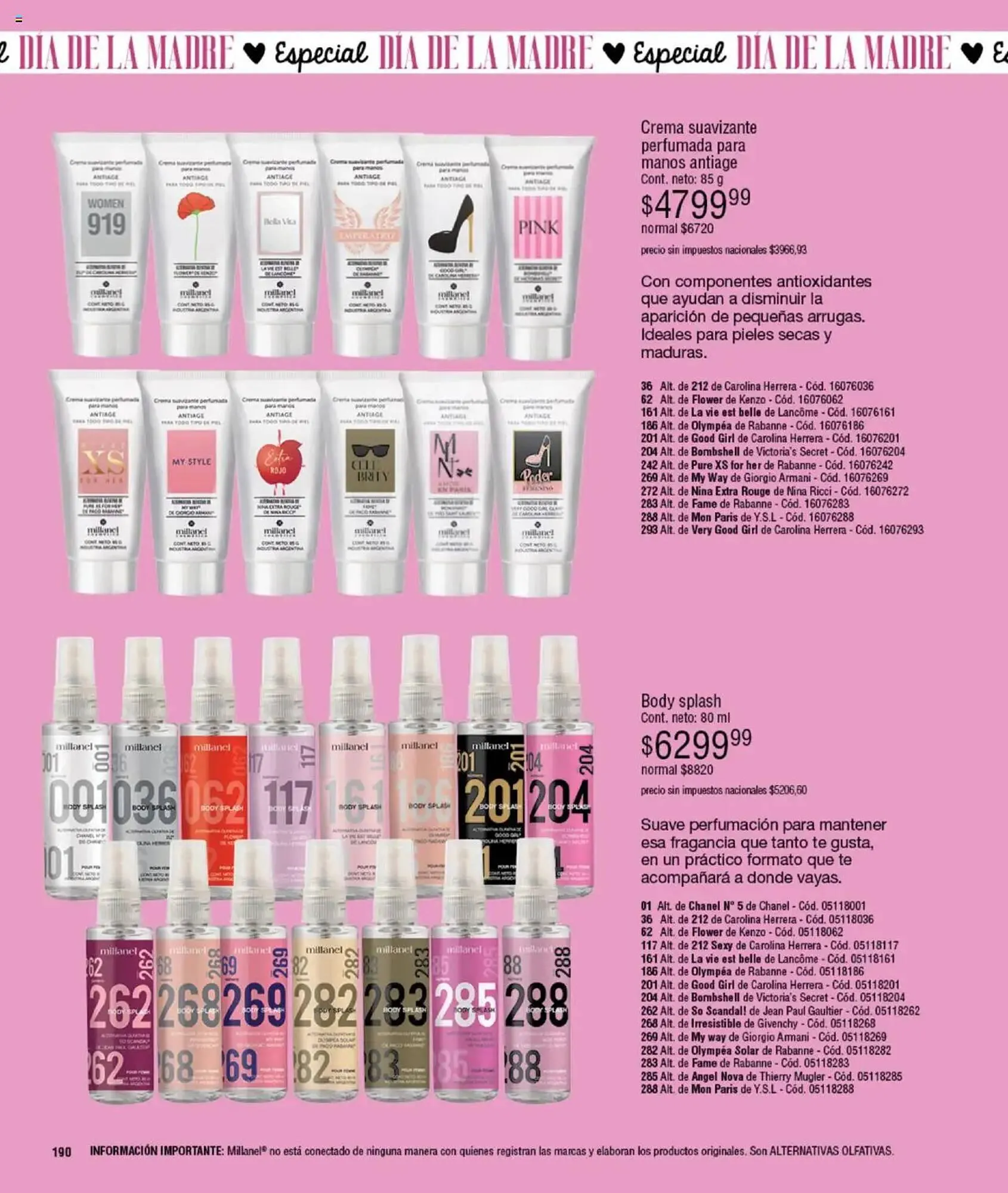 Ofertas de Catálogo Millanel Cosmética 15 de septiembre al 20 de octubre 2025 - Página 190 del catálogo