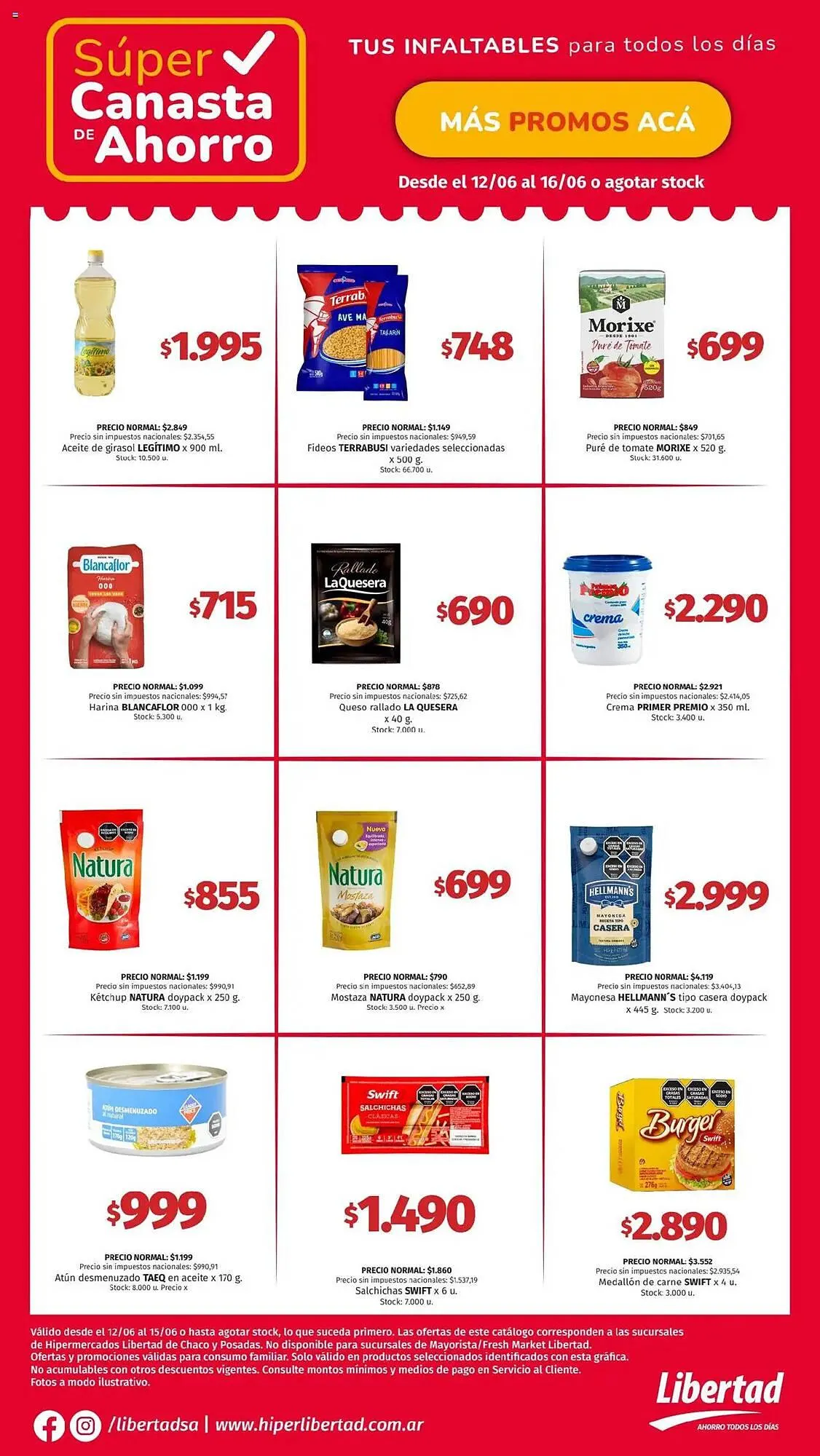 Ofertas de Catálogo Hipermercado Libertad 12 de junio al 16 de junio 2025 - Página 1 del catálogo