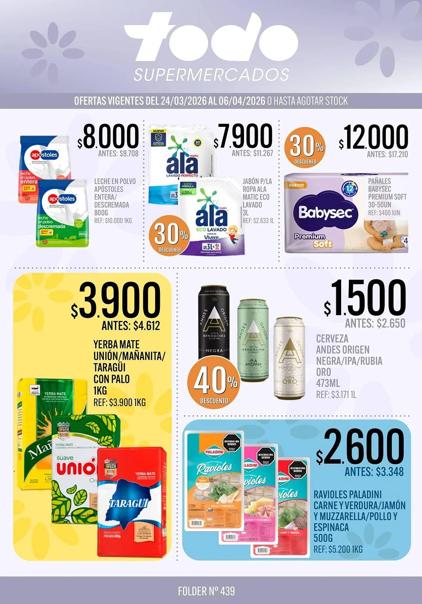 Ofertas de Catálogo Supermercados Todo 24 de marzo al 6 de abril 2026 - Página 1 del catálogo