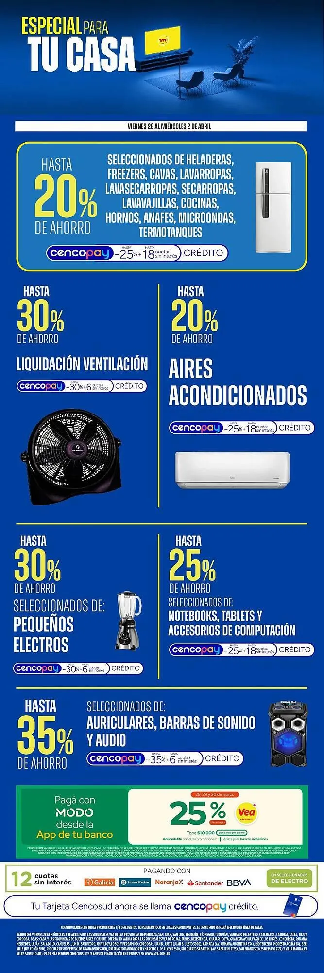 Ofertas de Catálogo Supermercados Vea 28 de marzo al 2 de abril 2025 - Página 1 del catálogo