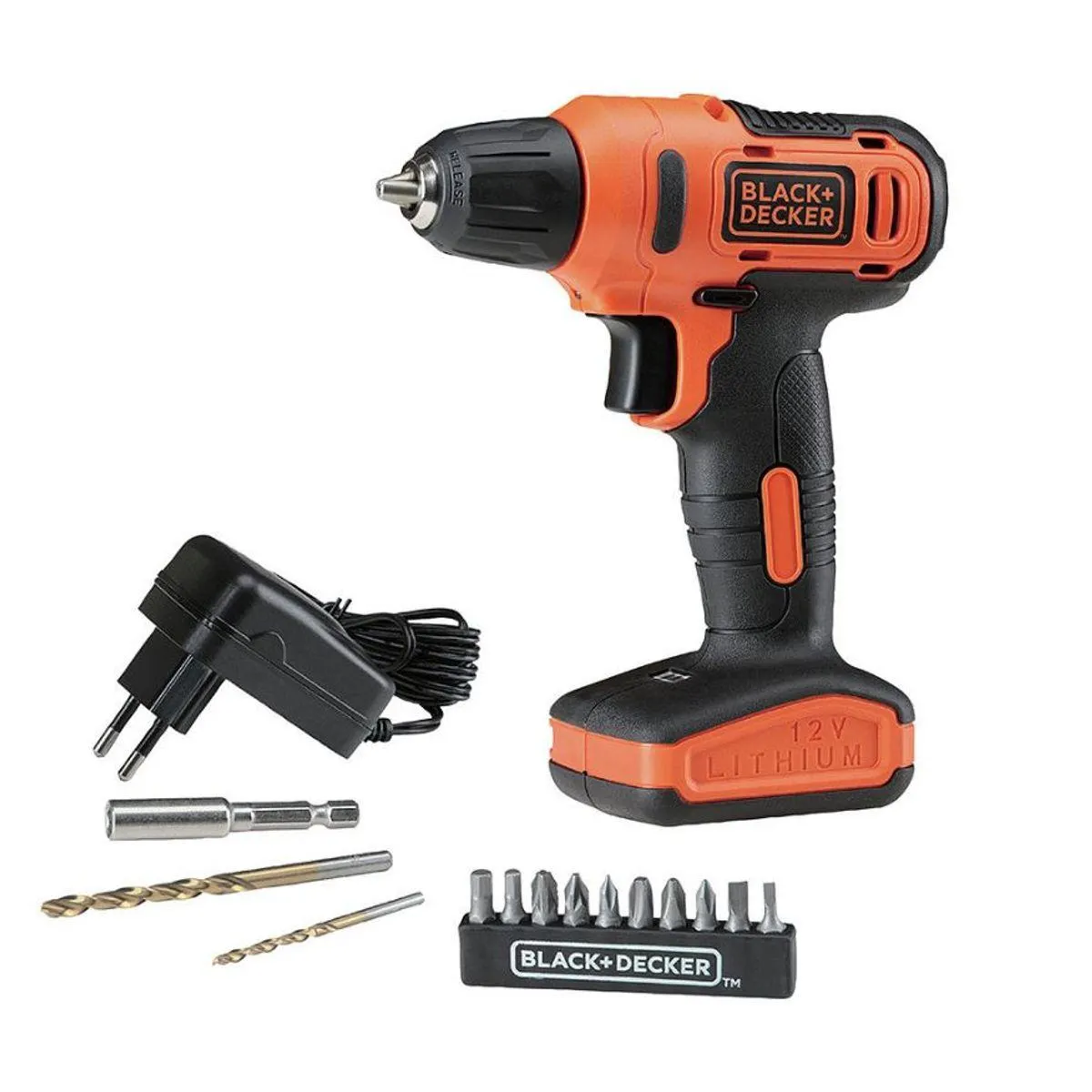 Taladro Inalámbrico 12V 10 Mm + 13 Accesorios Black & Decker