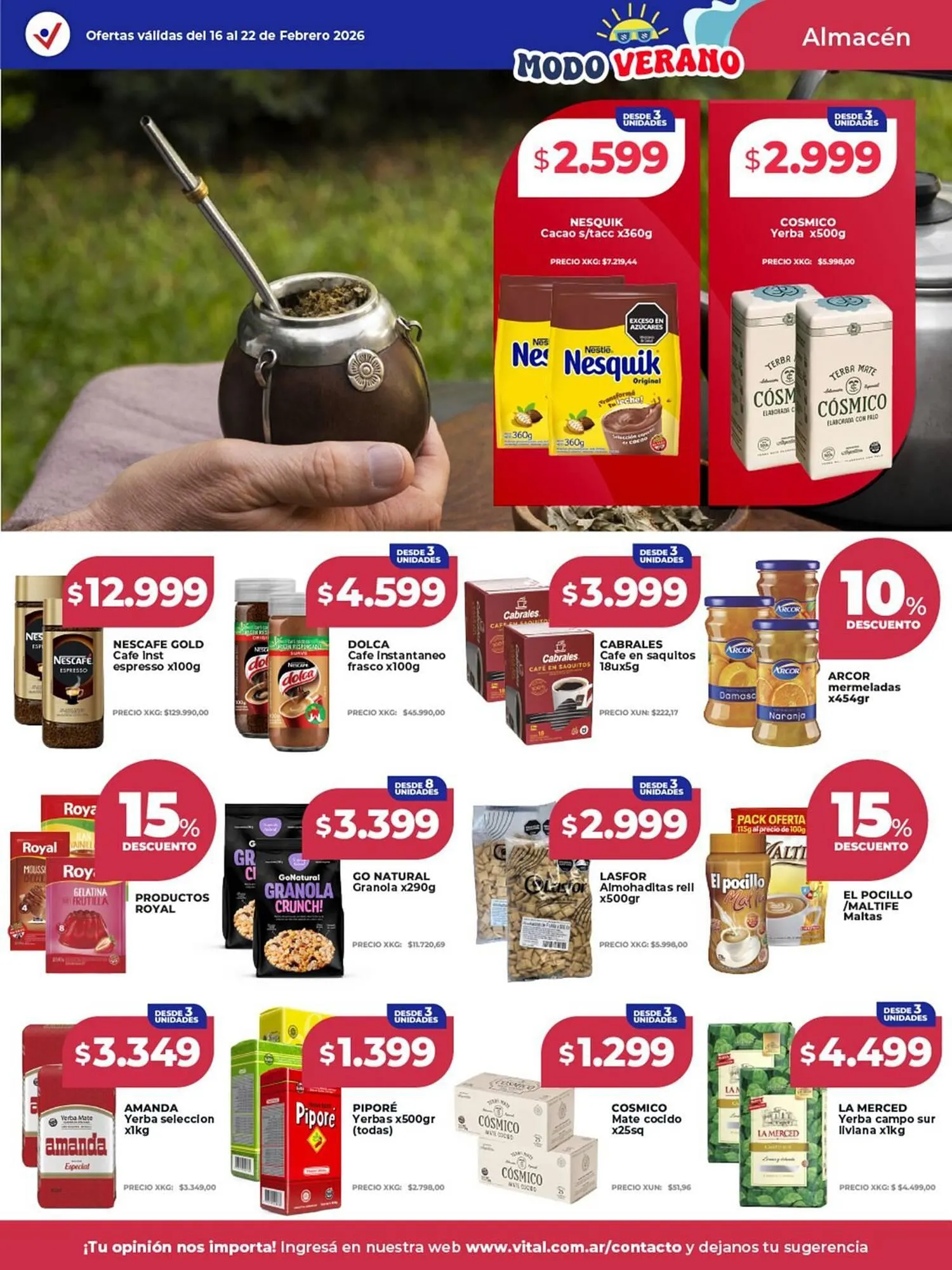 Ofertas de Catálogo Supermayorista Vital 16 de febrero al 22 de febrero 2026 - Página 8 del catálogo