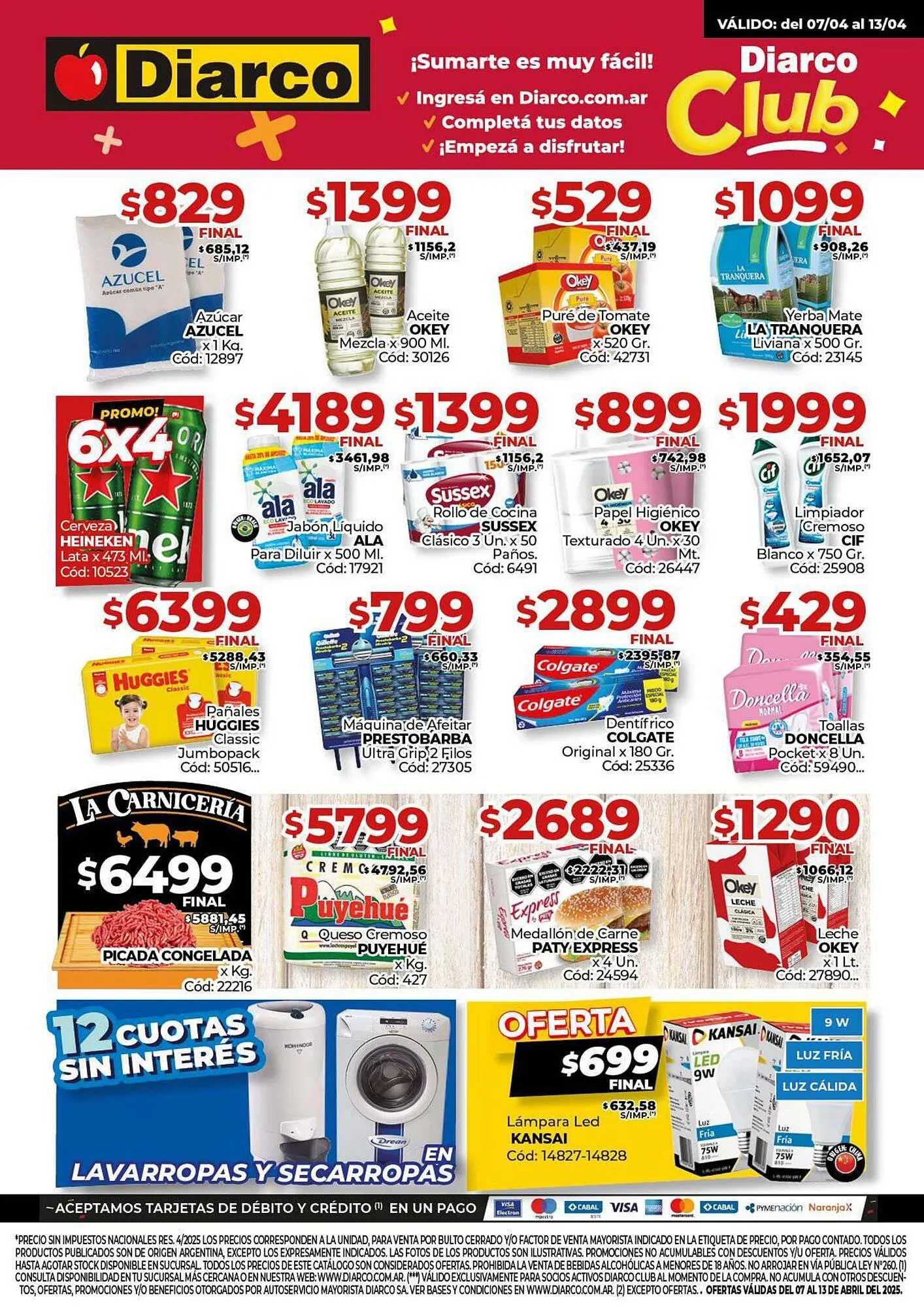 Ofertas de Catálogo Diarco 7 de abril al 13 de abril 2025 - Página 1 del catálogo