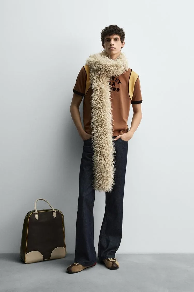 CAMISETA CONTRASTE TEXTO HARRY LAMBERT FOR ZARA X DISNEY