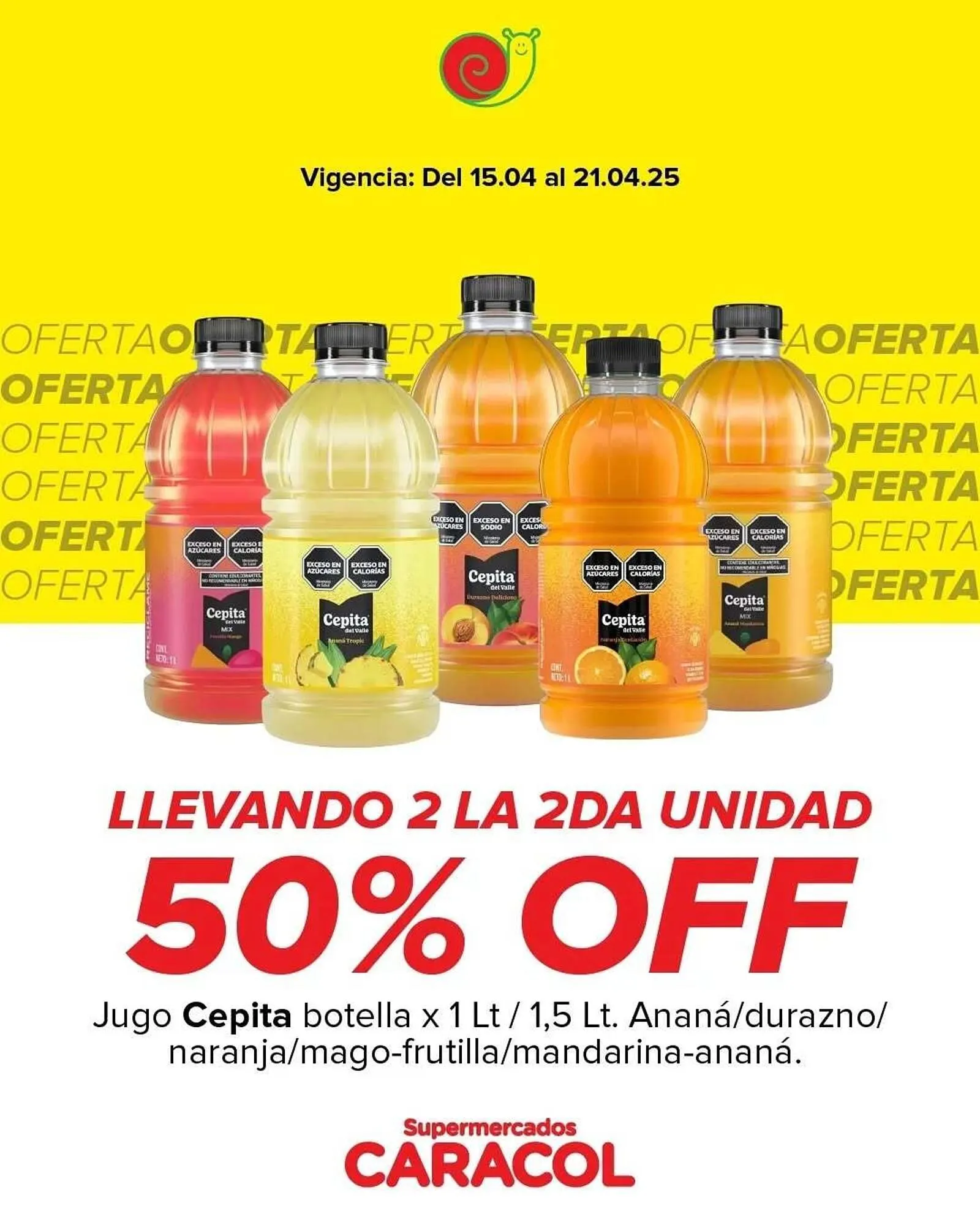 Ofertas de Catálogo Supermercados Caracol 15 de abril al 21 de abril 2025 - Página 3 del catálogo