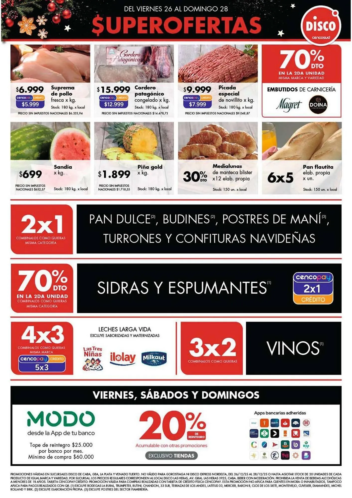 Ofertas de Folleto Disco 26 de diciembre al 28 de diciembre 2025 - Página 1 del catálogo