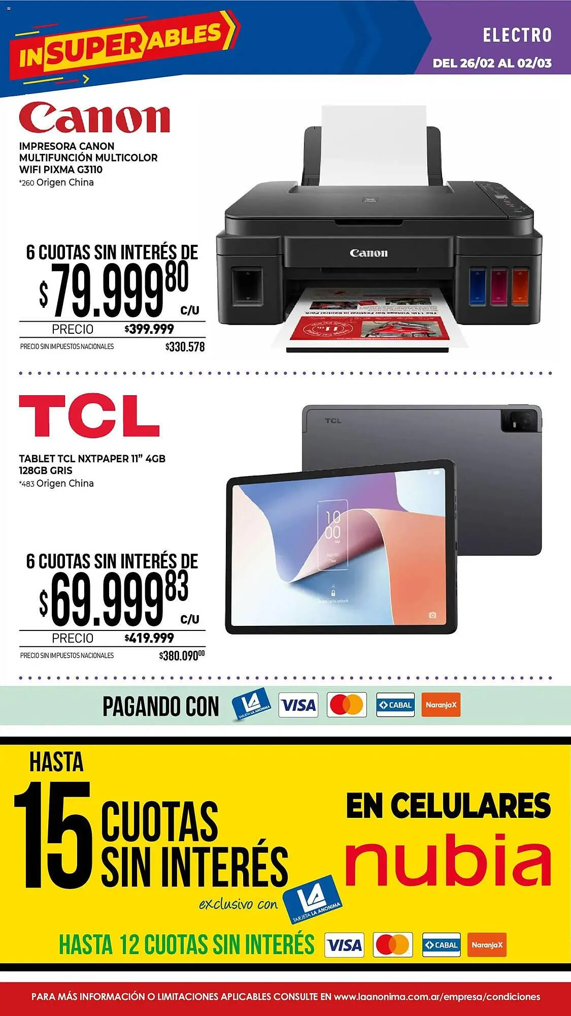 Ofertas de Catálogo La Anonima 26 de febrero al 8 de marzo 2026 - Página 39 del catálogo