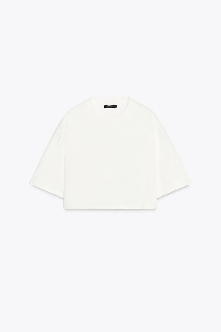 CAMISETA ALGODÓN CROPPED