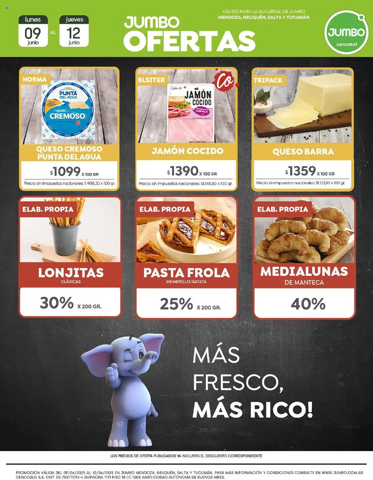 Ofertas de Catálogo Jumbo 9 de junio al 12 de junio 2025 - Página 1 del catálogo