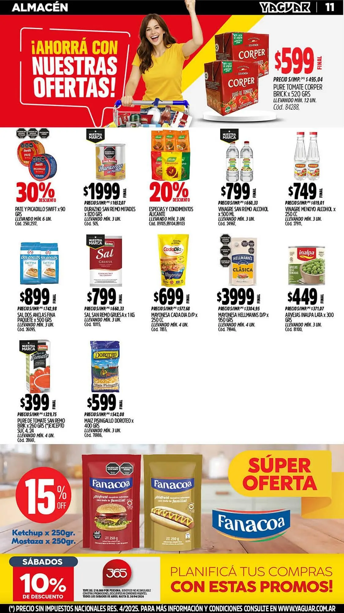 Ofertas de Catálogo Supermercados Yaguar 4 de mayo al 10 de mayo 2026 - Página 11 del catálogo