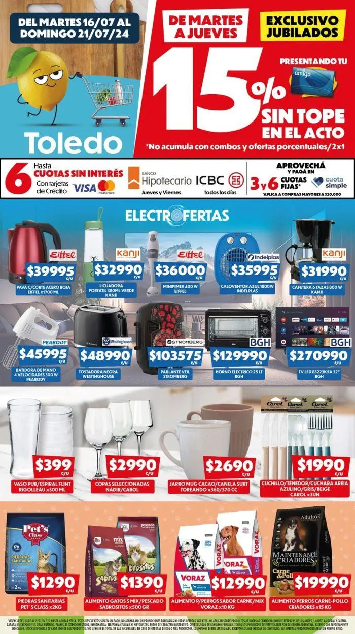Ofertas de Catálogo Supermercados Toledo 16 de julio al 21 de julio 2024 - Página 7 del catálogo