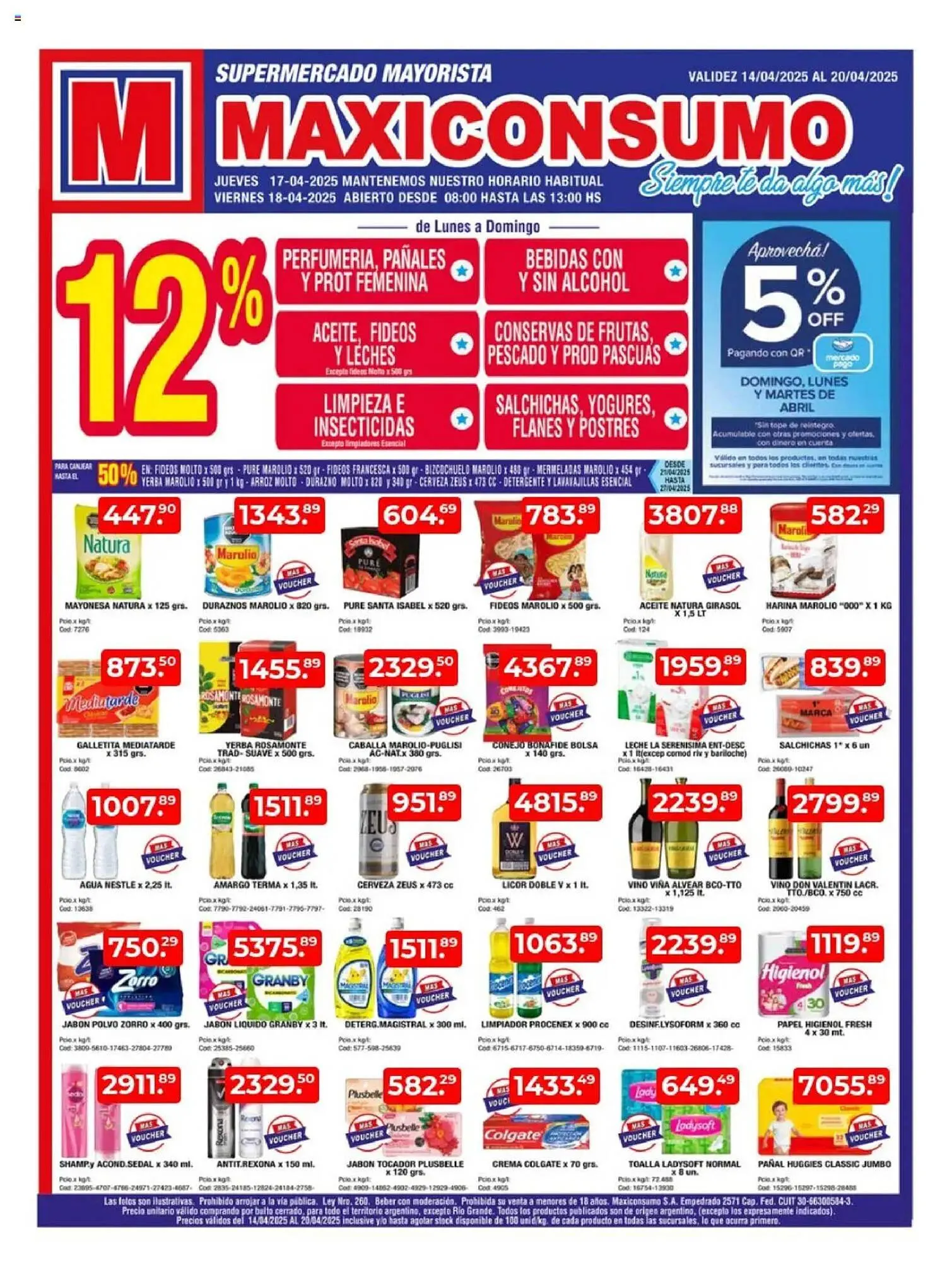 Ofertas de Catálogo Maxiconsumo 14 de abril al 20 de abril 2025 - Página 1 del catálogo