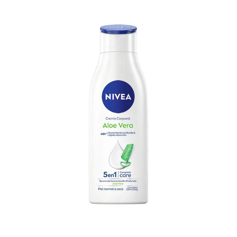 Crema Corporal Nivea Aloe Vera 5 en 1 para Piel Normal a Seca x 250 ml