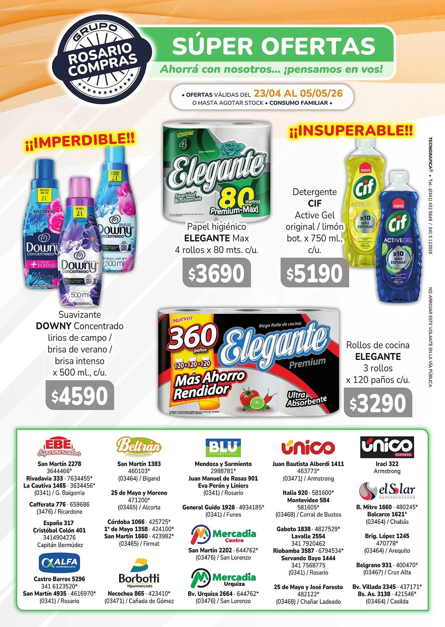 Ofertas de Catálogo Unico Supermercados 24 de abril al 5 de mayo 2026 - Página 8 del catálogo