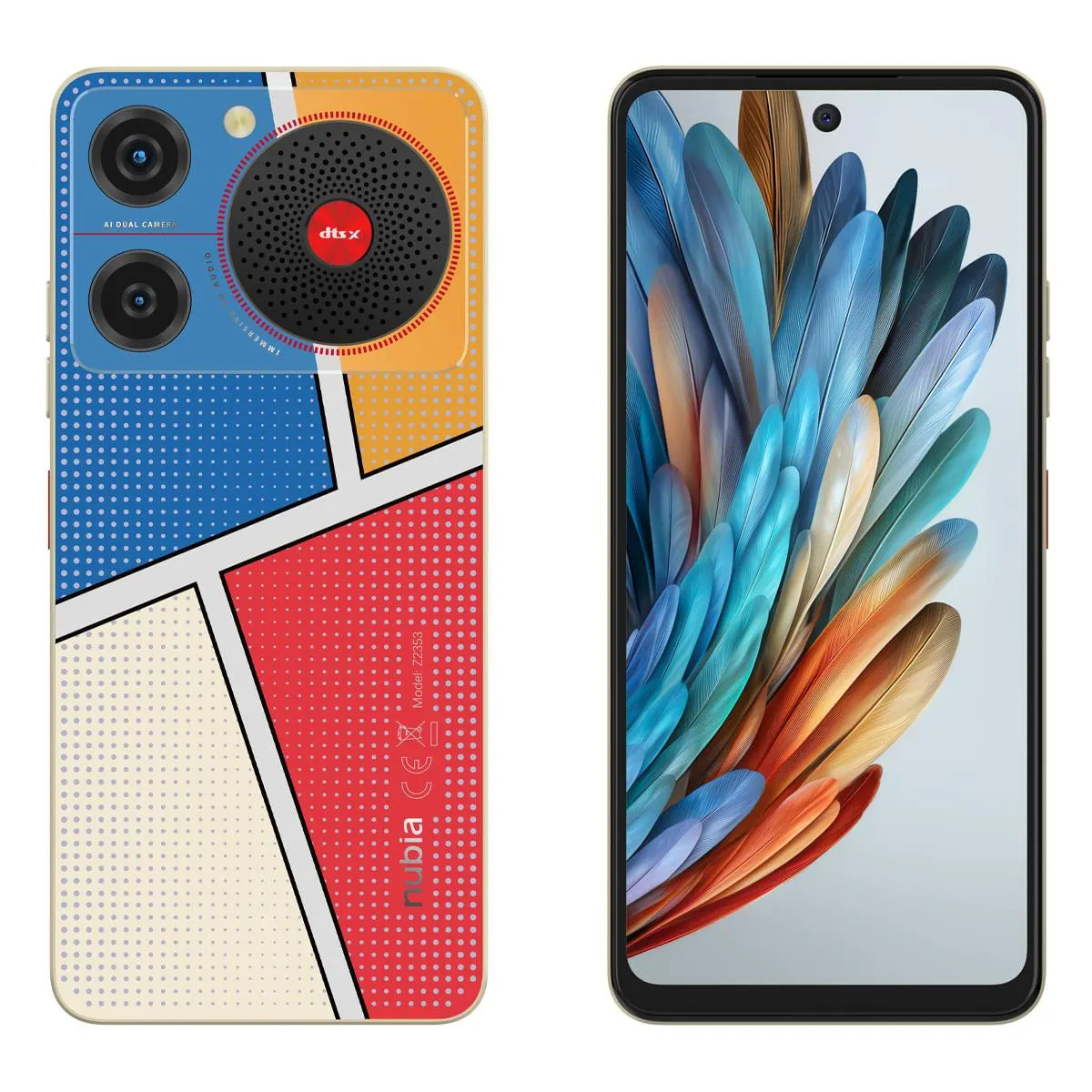 Celular Nubia Music 4GB 128GB Azul/Amarillo/Rojo