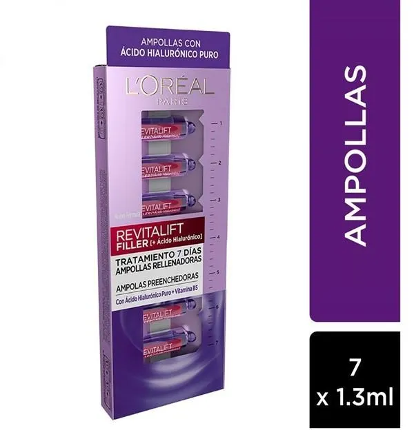 Loreal Ampollas Revitalift Filler Con Acido Hialuronico 7 Unidades