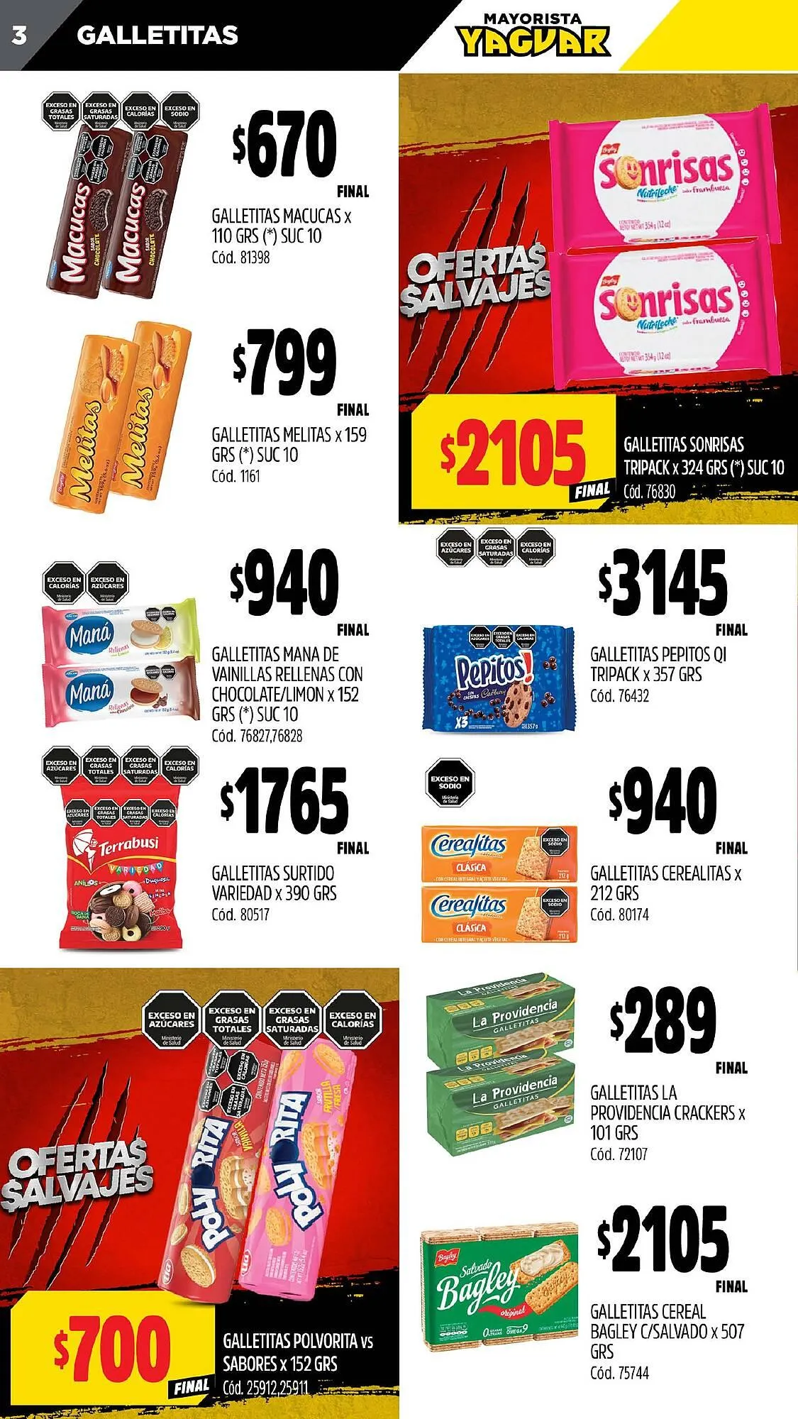 Ofertas de Catálogo Supermercados Yaguar 6 de enero al 12 de enero 2025 - Página 3 del catálogo