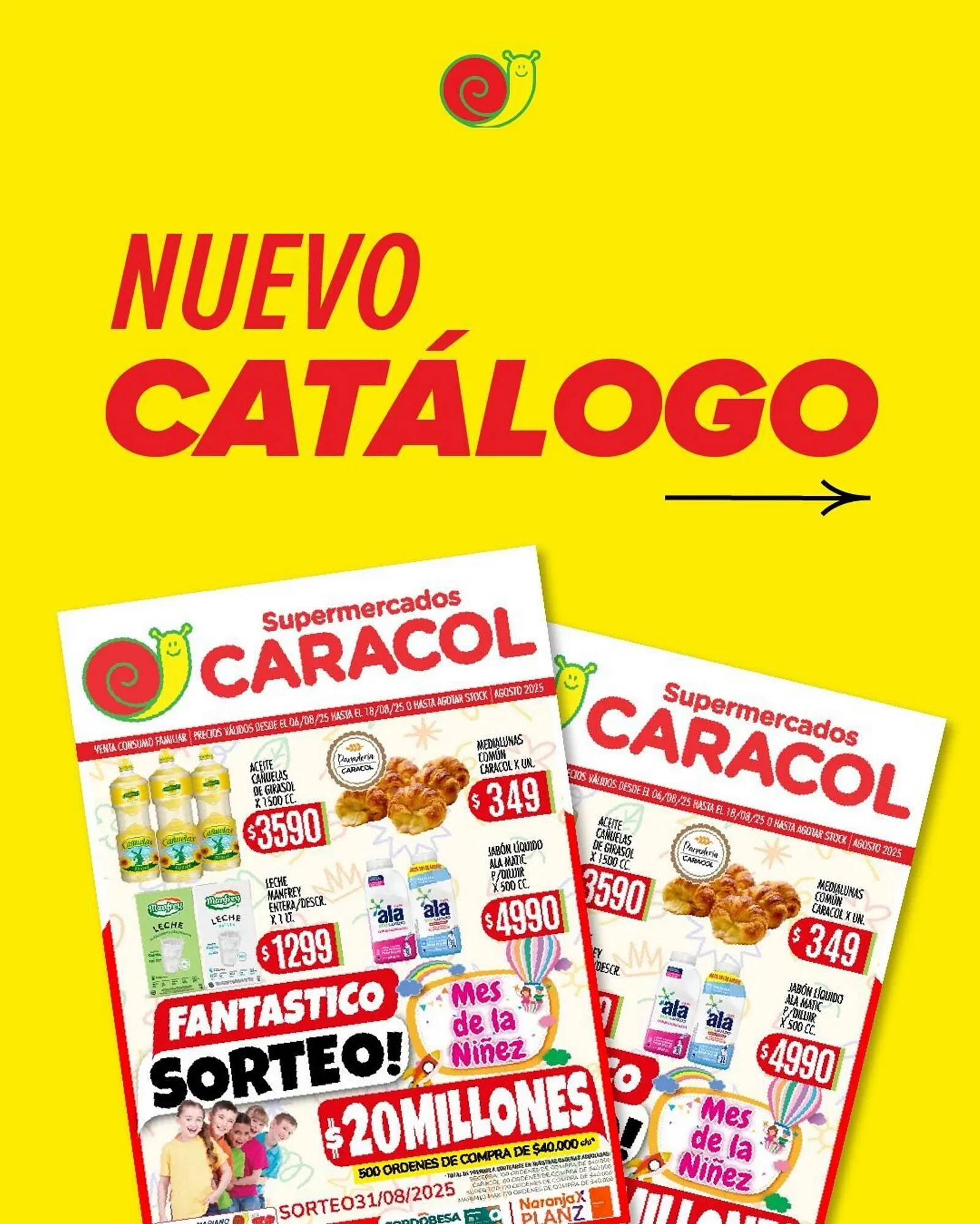 Ofertas de Catálogo Supermercados Caracol 6 de agosto al 18 de agosto 2025 - Página 1 del catálogo
