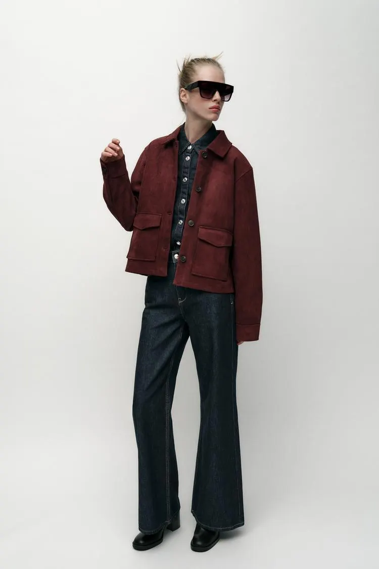 CHAQUETA EFECTO ANTE