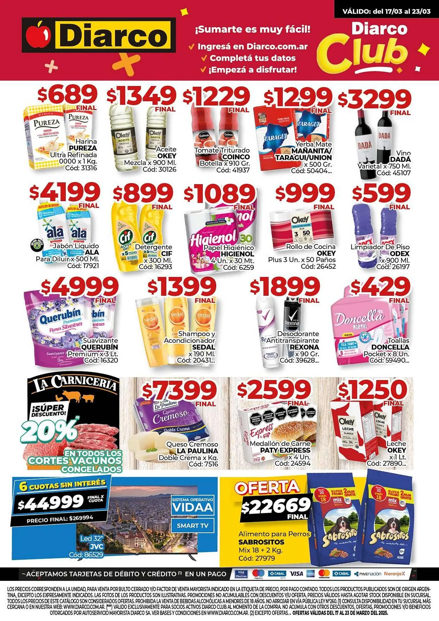 Ofertas de Catálogo Diarco 17 de marzo al 23 de marzo 2025 - Página 1 del catálogo
