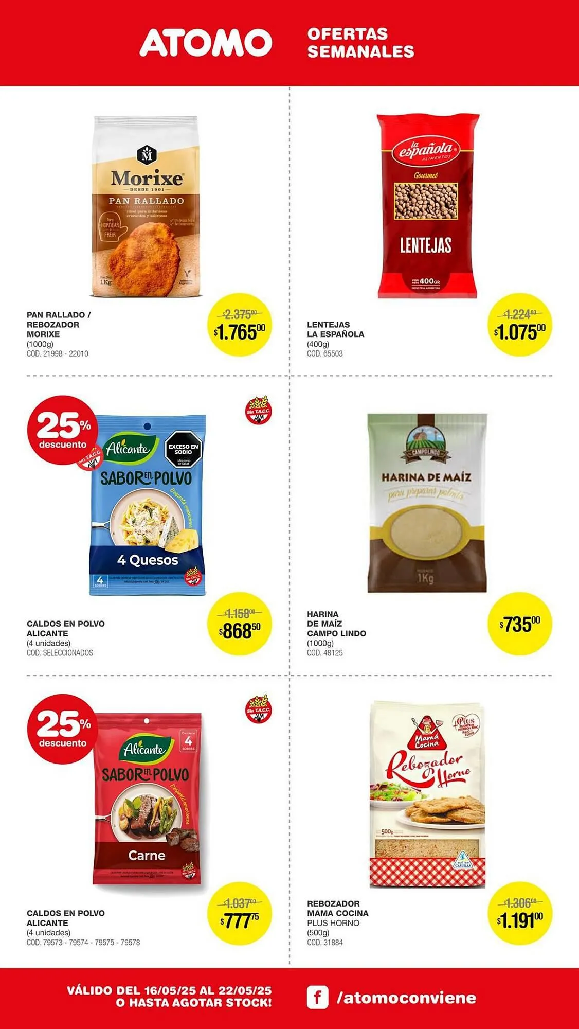 Ofertas de Catálogo Atomo Conviene 16 de mayo al 22 de mayo 2025 - Página 12 del catálogo