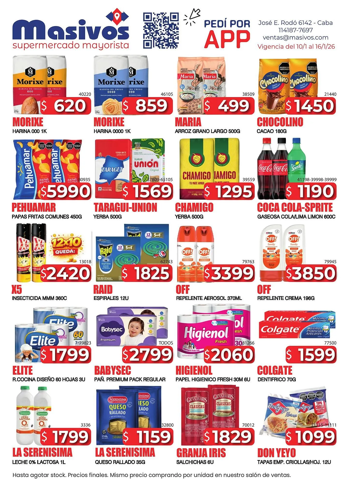 Ofertas de Catálogo Masivos 11 de enero al 16 de enero 2026 - Página 1 del catálogo