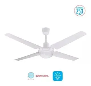 Ventilador De Techo Liliana Con Luz Vthb114 Chapa