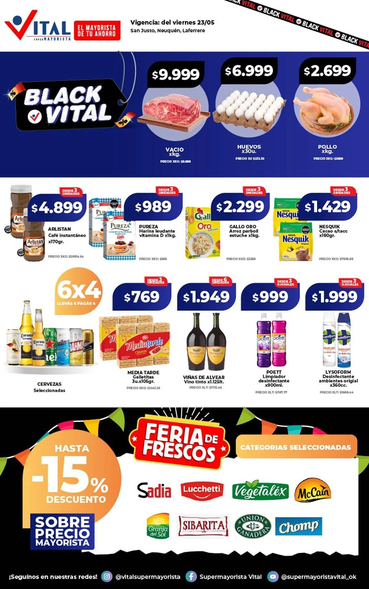 Ofertas de Catálogo Supermayorista Vital 23 de mayo al 23 de mayo 2025 - Página 1 del catálogo