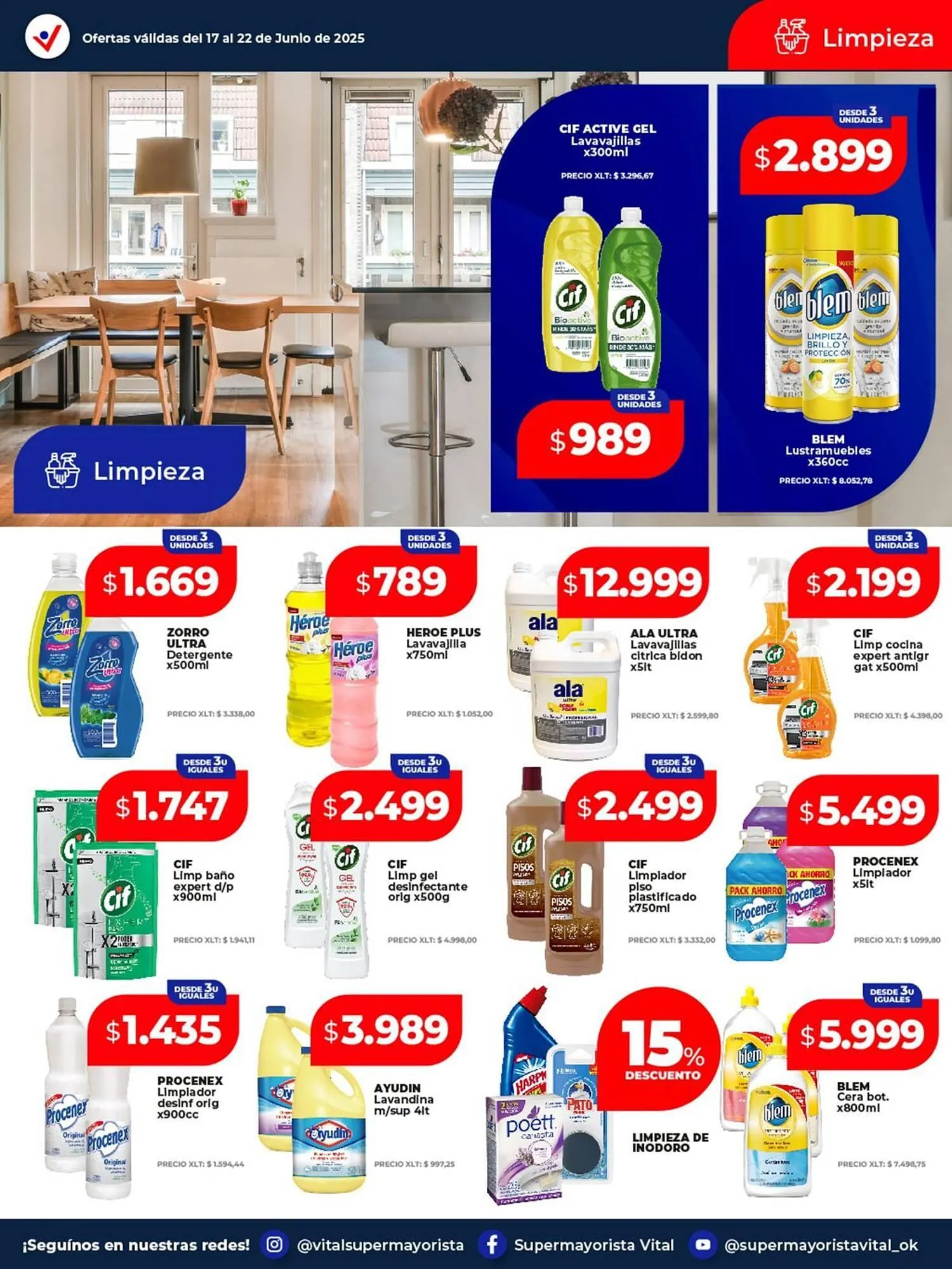 Ofertas de Catálogo Supermayorista Vital 17 de junio al 22 de junio 2025 - Página 7 del catálogo