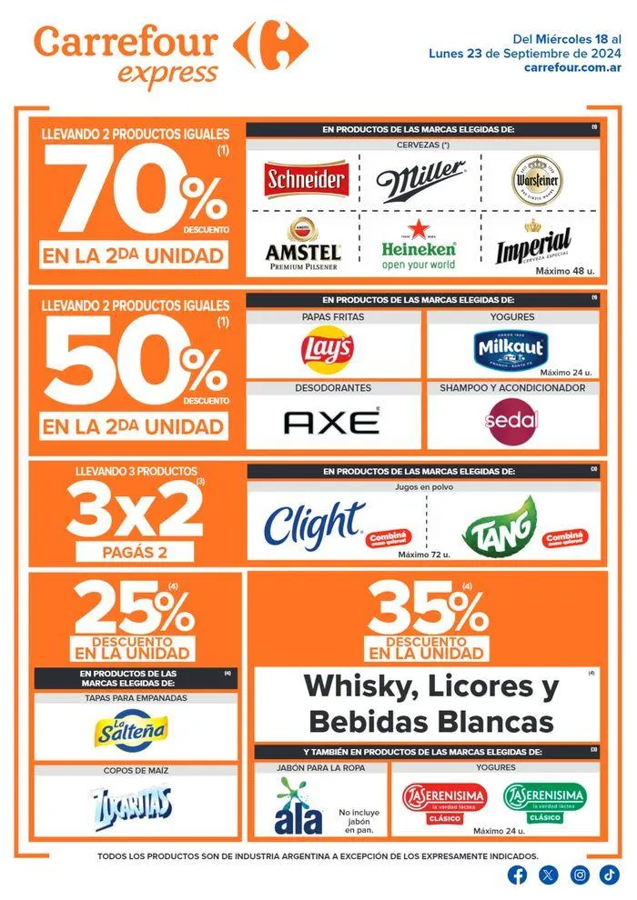 Ofertas de Catálogo Ofertas Express 18 de septiembre al 23 de septiembre 2024 - Página 1 del catálogo