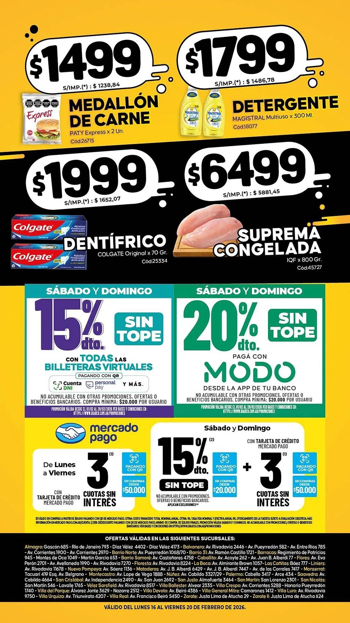 Ofertas de Catálogo Diarco 16 de febrero al 20 de febrero 2026 - Página 2 del catálogo