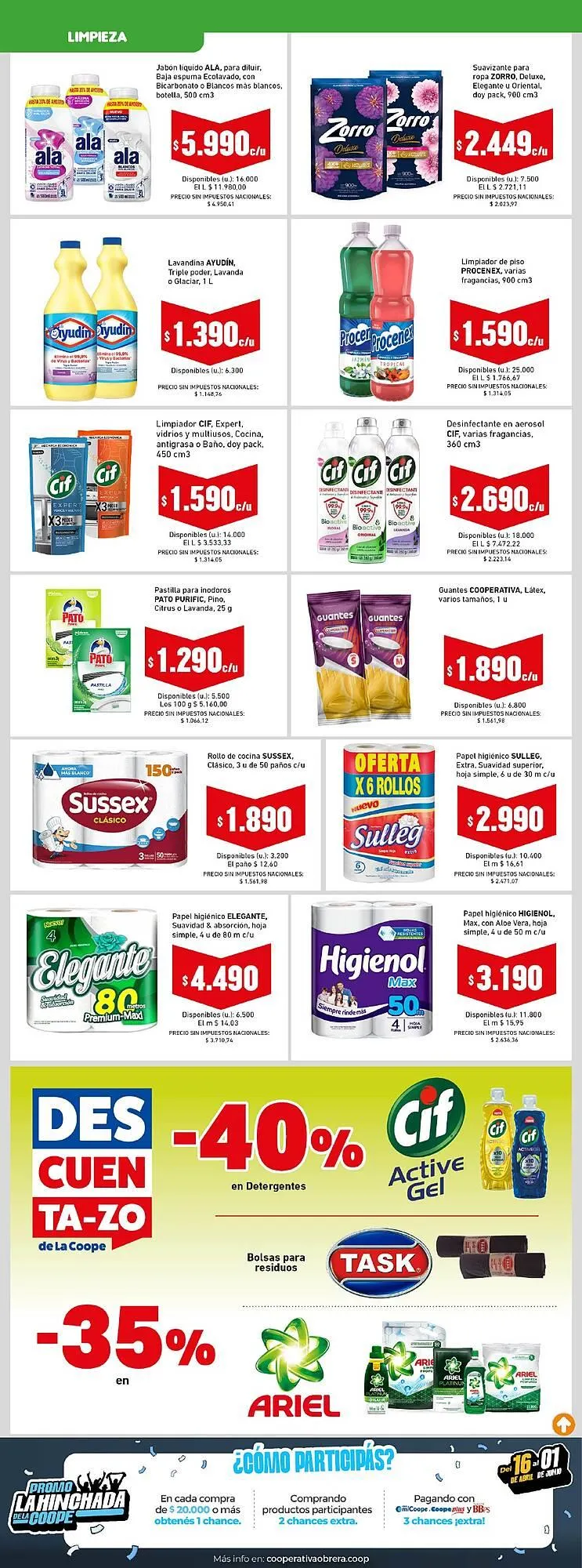 Ofertas de Catálogo Cooperativa Obrera 16 de abril al 29 de abril 2026 - Página 7 del catálogo