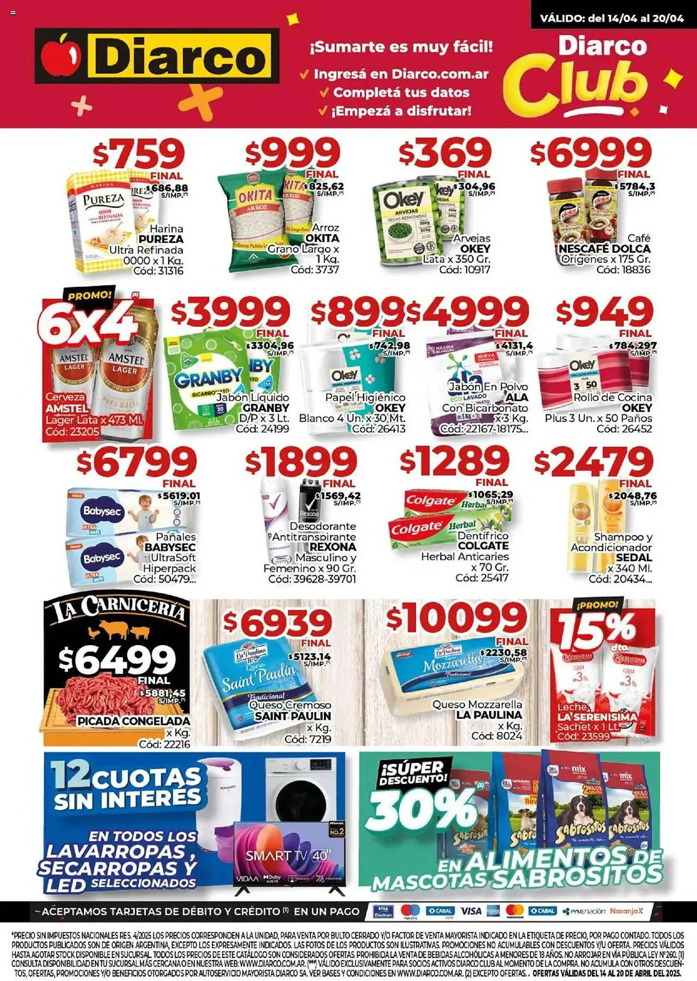 Ofertas de Catálogo Diarco 14 de abril al 20 de abril 2025 - Página 1 del catálogo