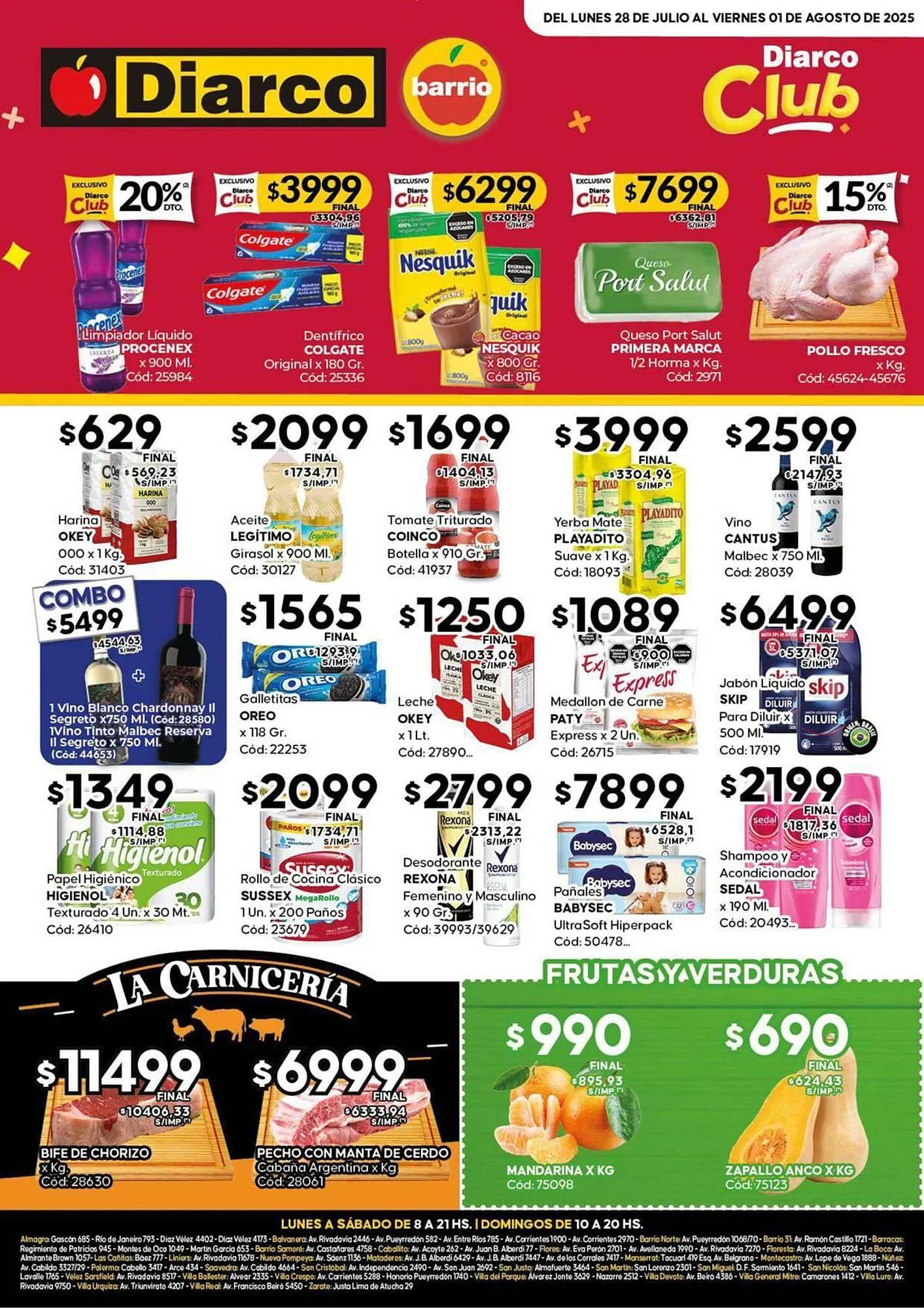 Ofertas de Catálogo Diarco 28 de julio al 2 de agosto 2025 - Página 1 del catálogo