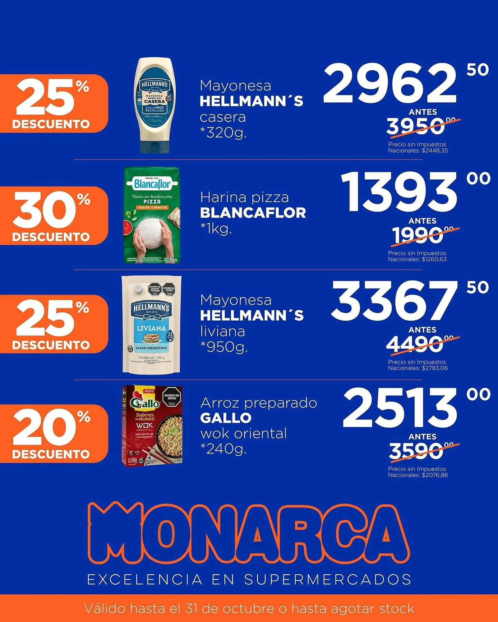 Ofertas de Catálogo Supermercados Monarca 2 de octubre al 31 de octubre 2025 - Página 4 del catálogo