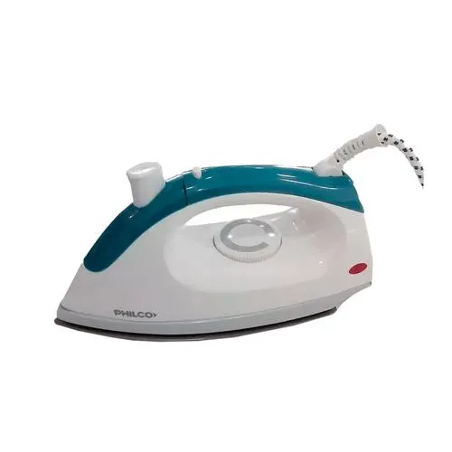 Plancha Seca Philco 1200w Suela Antiadherente C/ Rociador