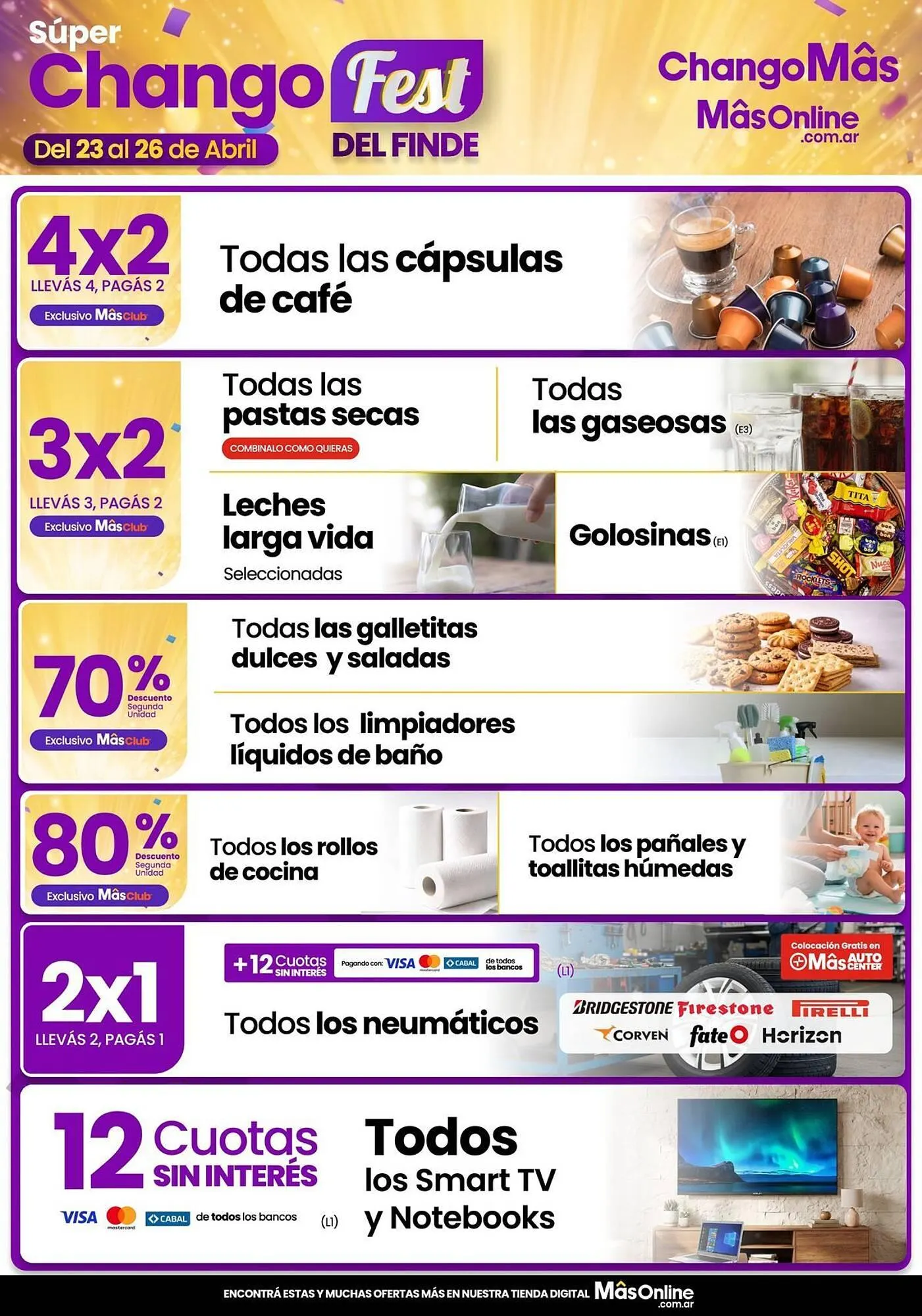 Ofertas de Catálogo Changomas 24 de abril al 26 de abril 2026 - Página 1 del catálogo